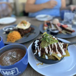 Chicken Tinga, Mexican Spiced Latte, La Paisa Arepa