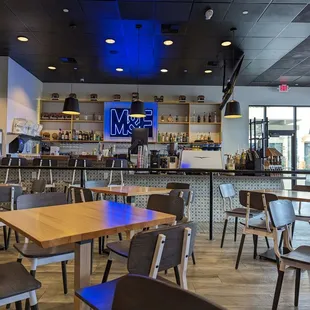 Counter seating at the bar too