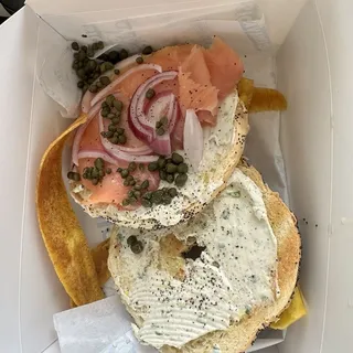 Smoked Lox Bagel