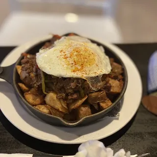 Braised Chicken Arepa