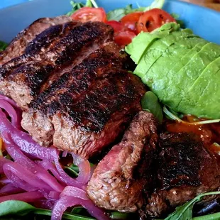 Chipotle surah and salad