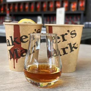 Cocktails while you wait (Cellar Aged up front)