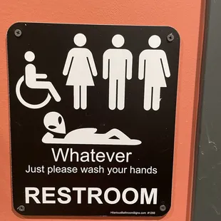 Bathroom sign