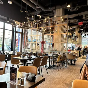 the interior of a coffee shop