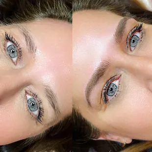 Soft shade combo brows. Please visit our Instagram @Makeupbeforeyouwakeup