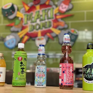 Ramune, Mikan, Green Tea, etc.