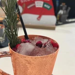 Cranberry Ginger Mule