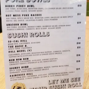 Menu 2 as of 04/01/2021