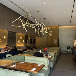 Inside the restaurant