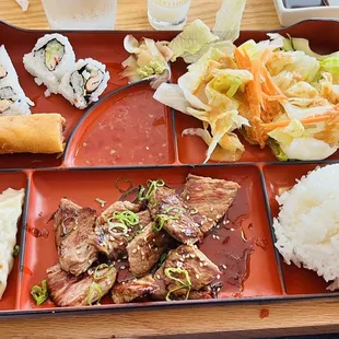 Steak bento