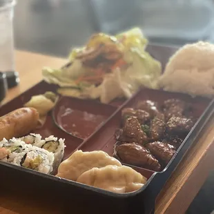 Beef teriyaki bento