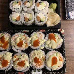 R14. Philadelphia Roll, R53. Love at First Sight Maki