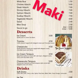 menu, burgers