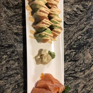 Delicious sushi and gyoza!!!