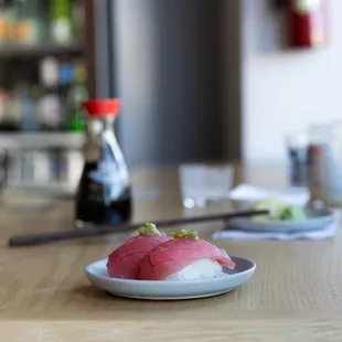 Tuna Nigiri w/ Fresh Wasabi