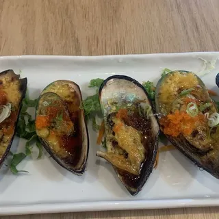 baked mussels