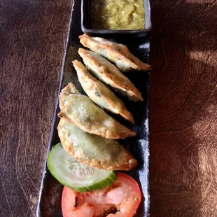 Avocado dumplings