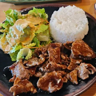 Beef teriyaki plate