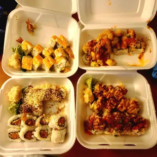 42. Spicy Tuna Hand Roll 41. California Hand Roll 68. Washington Roll 82. Spider Roll