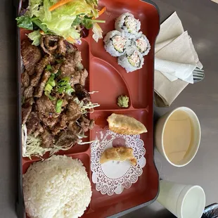 Beef Teriyaki Bento Lunch