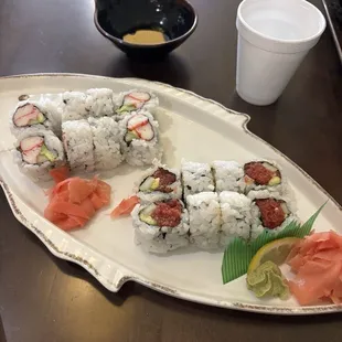 81. 8 Pieces Spicy Tuna Roll 80. 8 Pieces California Roll