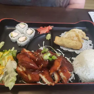 Chicken katsu bento box