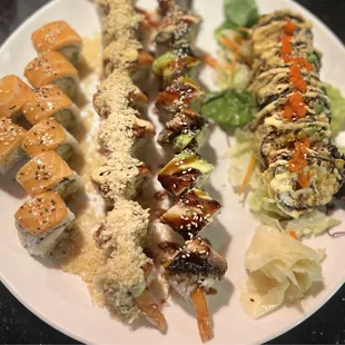 sushi and sashimi, sashimi, sushi, food