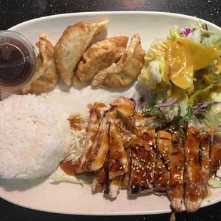 #79. Chicken &amp; gyoza plate