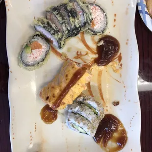 Florida roll, Monster roll, Eel roll