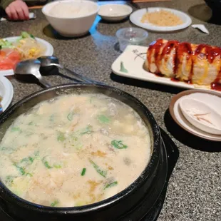 Combination soft tofu soup is sooo good!