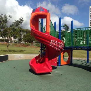 New graffiti on the slide :(