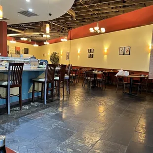 the interior of a restaurant