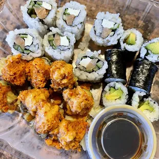 Philly Roll, Avocado Roll, Zesty Sunday Morning Roll.