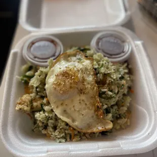 Bibim Bop extra sauce with chicken
