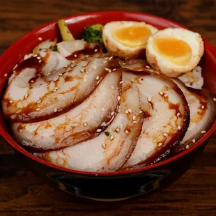 a close up of a bowl of food