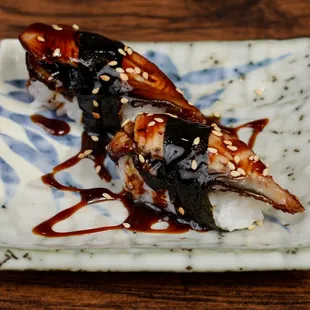 a close up of a plate of food