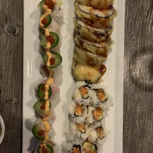 A lot of sushi