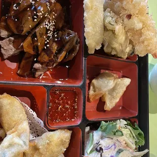 Beef teriyaki dinner bento box