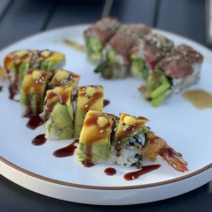 Mango Roll and Nikumaki Roll