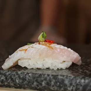The Japanese Flounder had a buttery flavor and the meat was soft and chewy.