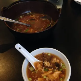Bowl of hot and sour soup
