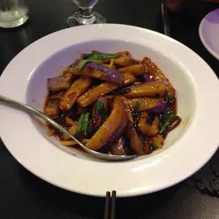 Garlic eggplant