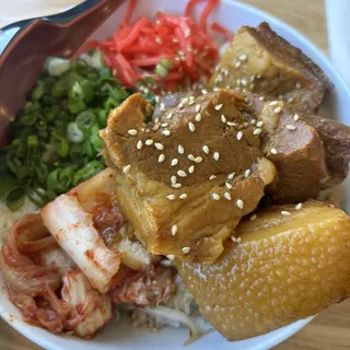 Pork belly rice bowl