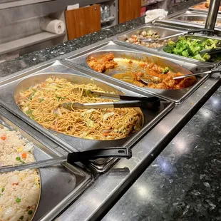 a variety of food items