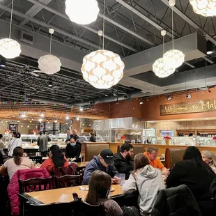 people sitting at tables