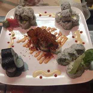 sashimi, sushi, sushi and sashimi, food