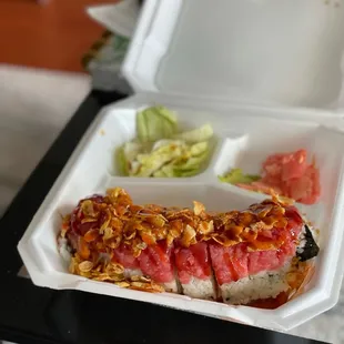 a close up of a plate of food