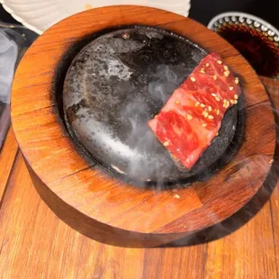 Wagu hot stone