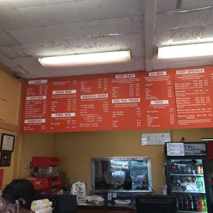 Menu posted