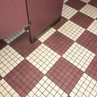 Filthy sticky floor